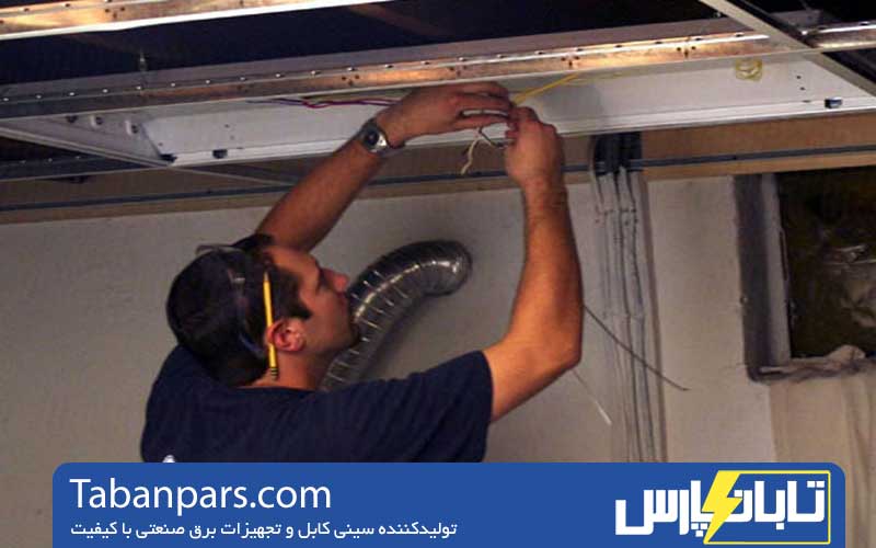 نحوه نصب سینی کابل روی سقف 1 مراحل آماده سازی قبل از نصب سینی کابل روی سقف