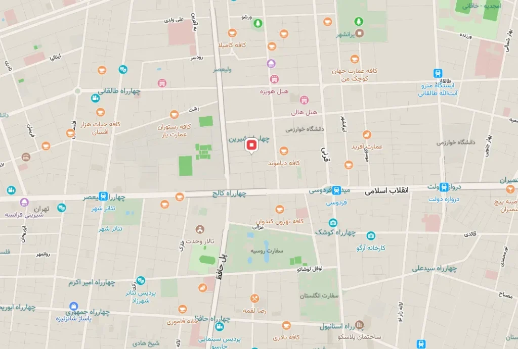 ارتباط با ما 1 ادرس شرکت تابان پارس