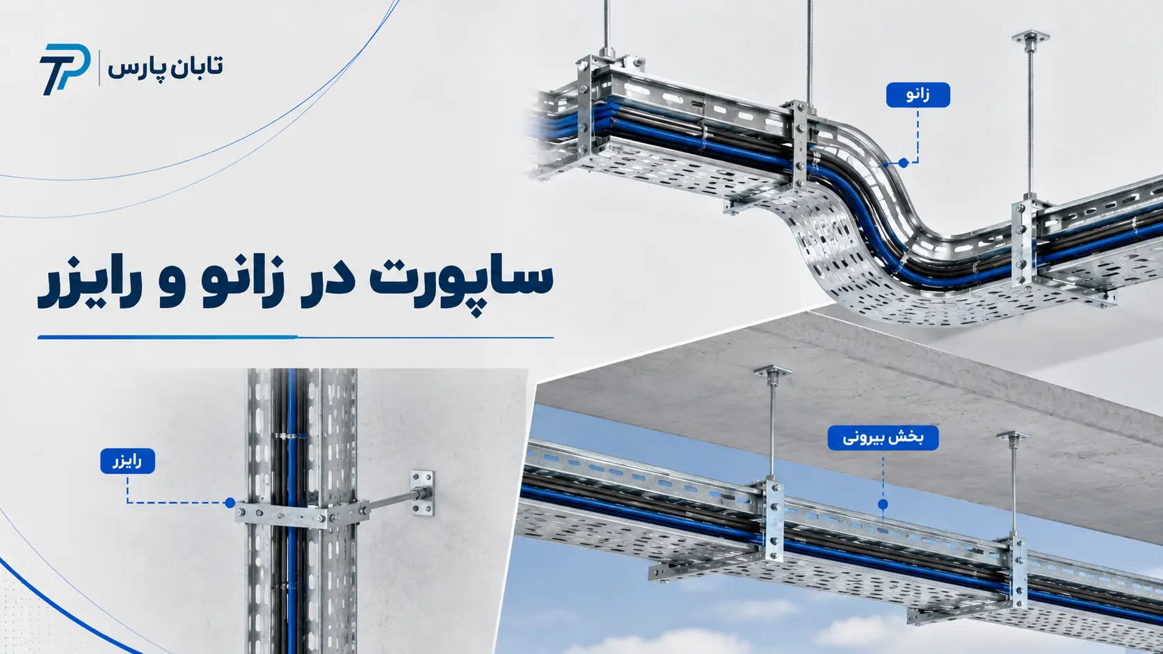 فاصله ساپورت سینی کابل در زانو و رایزر