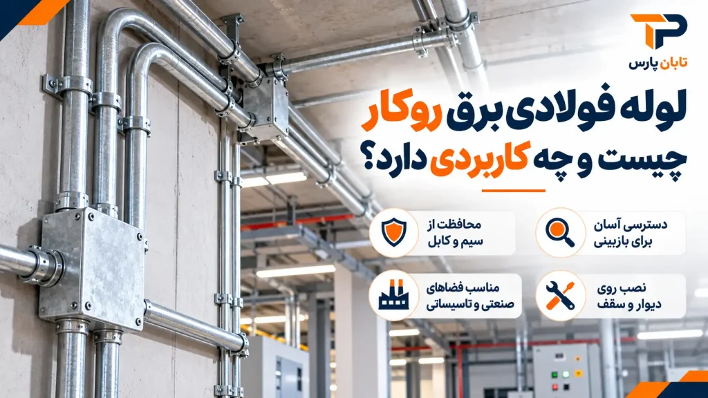 نصب لوله فولادی برق روکار؛ آموزش مراحل اجرا و اتصالات