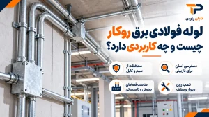 نصب لوله فولادی برق روکار؛ آموزش مراحل اجرا و اتصالات